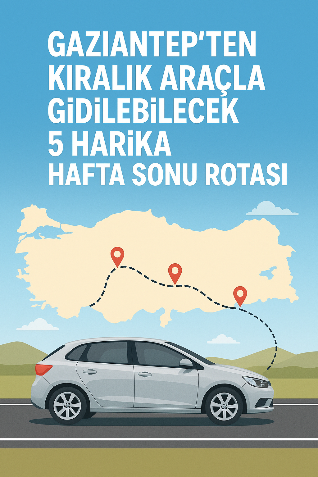 Gaziantep ten Kiralık Araçla Gidilebilecek 5 Harika Hafta Sonu Rotası 